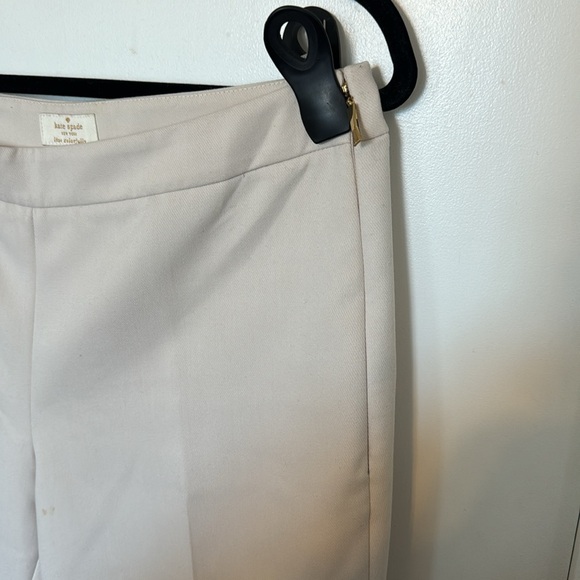 Kate Spade Cream Pleated Pants 27” - Picture 5 of 5